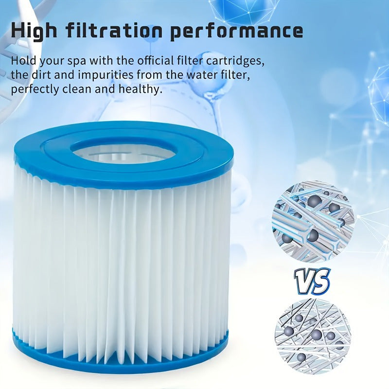 Pool Filter Cartridges Replacement for D-Type and SFS Models with Vacuum Floor Attachment