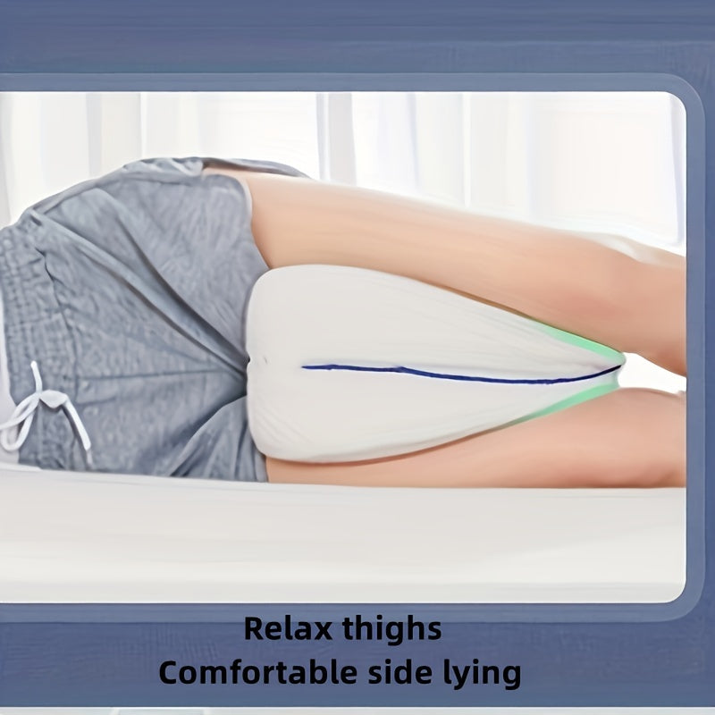 Memory Foam Leg Pillow for Maternity and Knee Support Heart Shape Cushioned Support