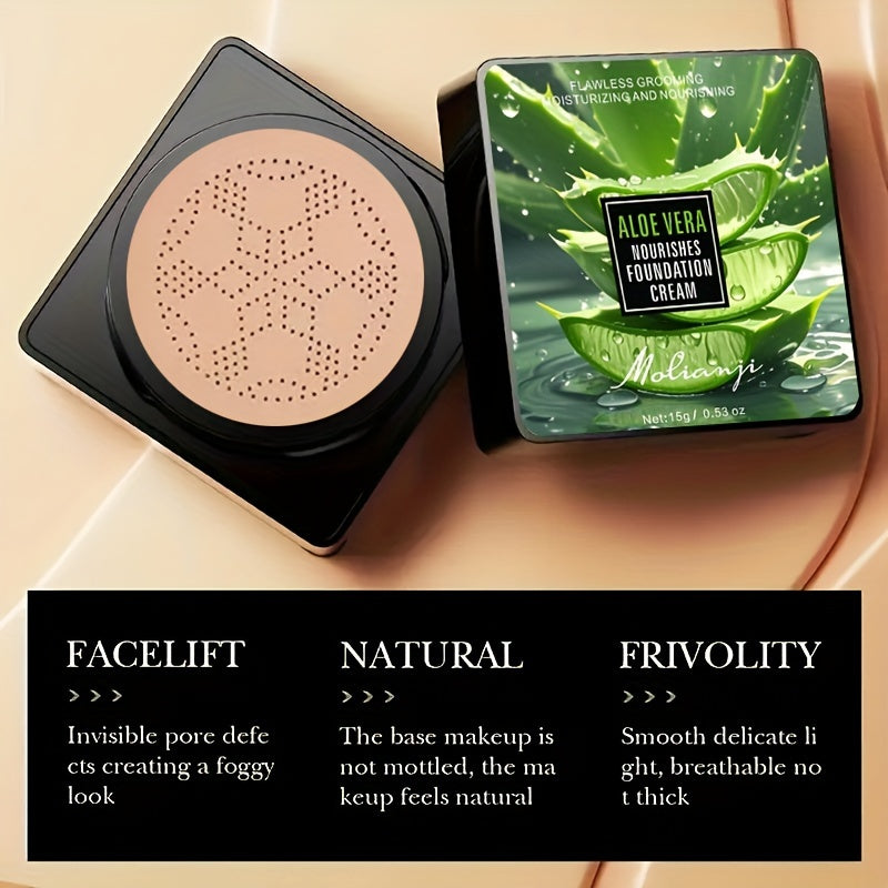 Women Hydrating Foundation Cream Oil-Control Waterproof Light Beige