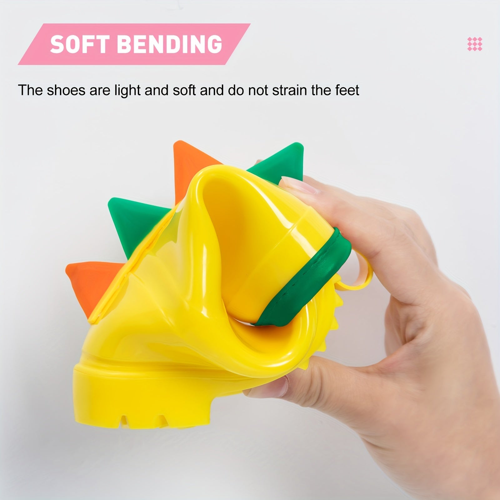 Kids' Dinosaur Rain Boots Waterproof Non-Slip Short Boots for Ages 2-8