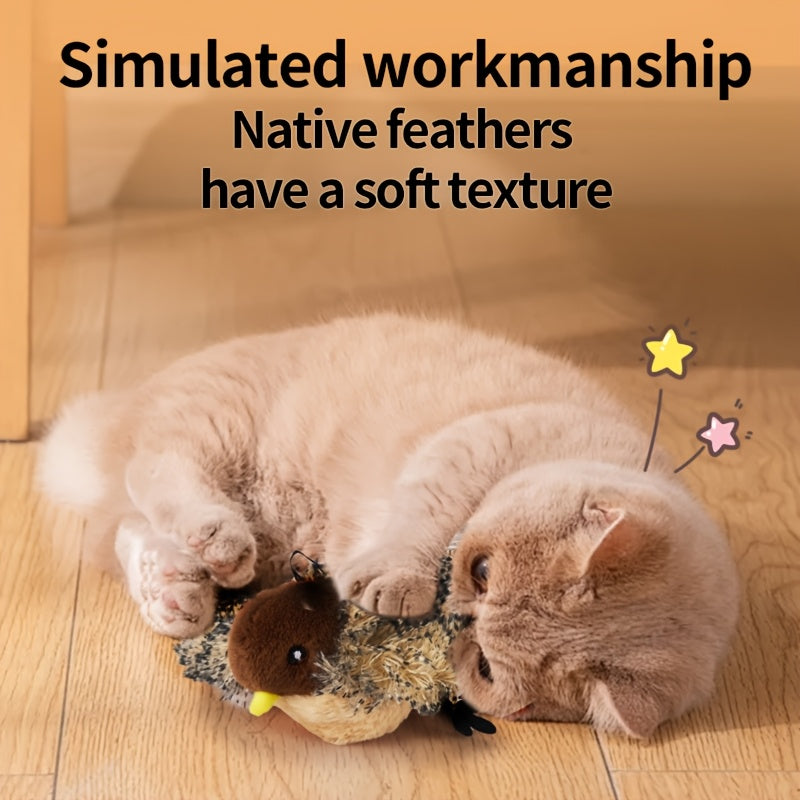 USB Charging Pet Fan with Artificial Feather Wings for Cats and Dogs