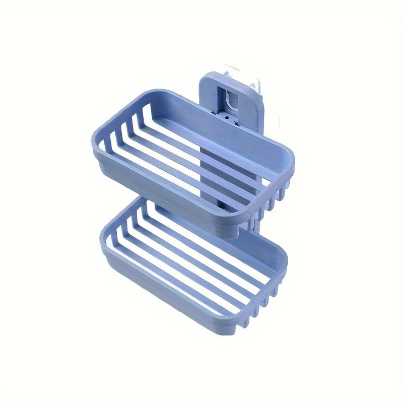 Wall-Mounted Soap Dispenser with Box Drain for Toiletries and Shampoo