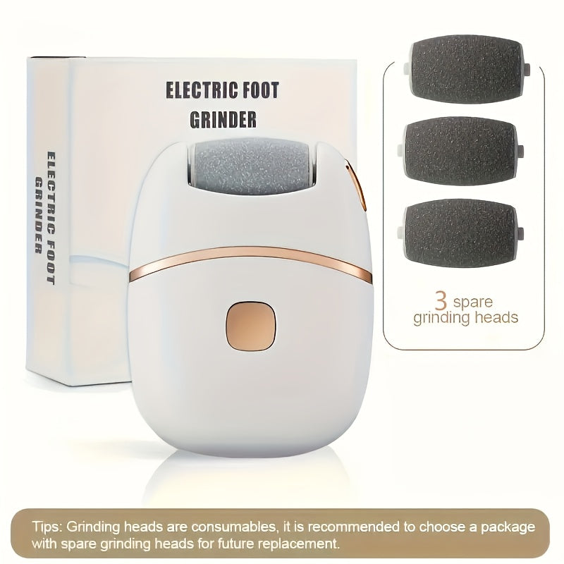 Rechargeable Electric Foot Grinder with Ergonomic Design for Polishing Faux Leather