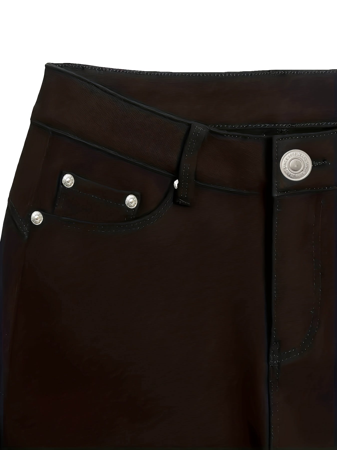 Jeans ajustados negros para mujer de mezclilla elástica, casual, para todas las estaciones