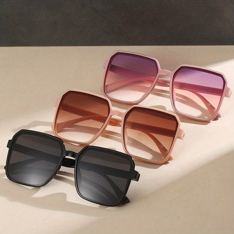 Square Fashion Glasses for Men and Women Reduce Glare UV Protection Beach and Everyday Use