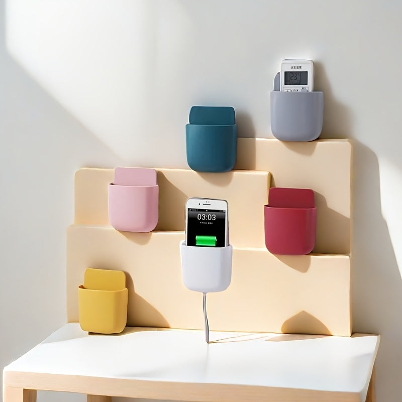 Wall-Mounted Phone Charging Dock and Storage Box Space-Saving Organizer