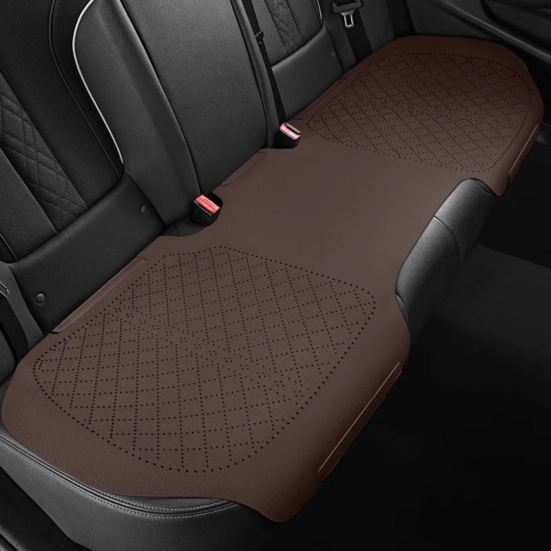 Cojín para asiento de coche arroz vainilla, de temporada, transpirable, con perforaciones, tapete para coche