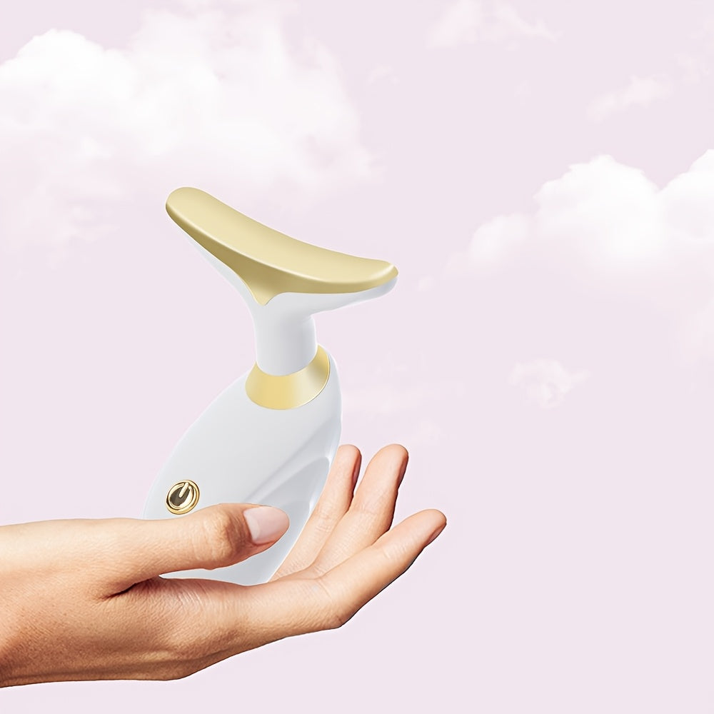 Portable Battery-Operated Facial Beauty Device for Home Massage