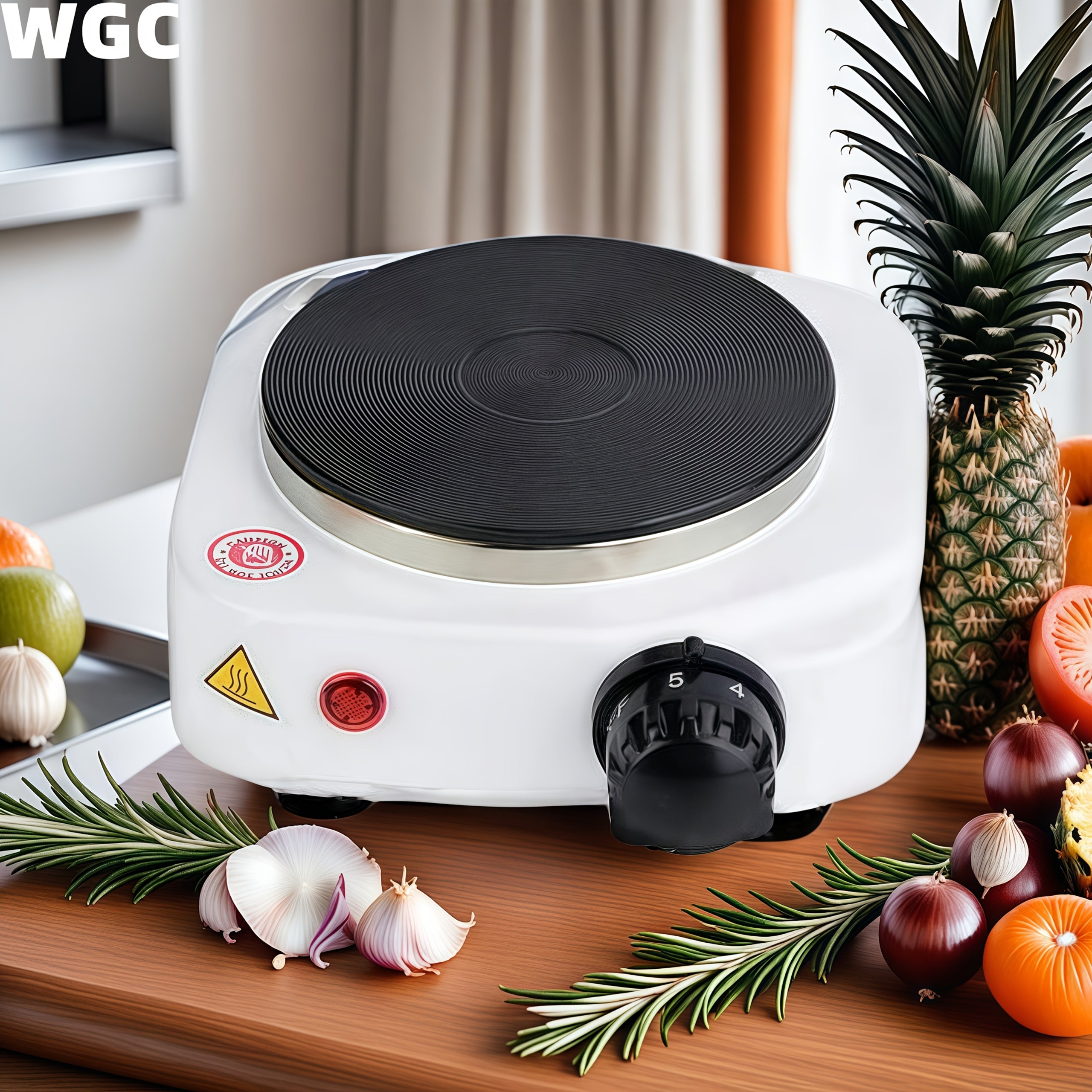 Compact electric stove for home use with precise temperature control fast heat transfer low consumption durable silent portable mini camping cooking
