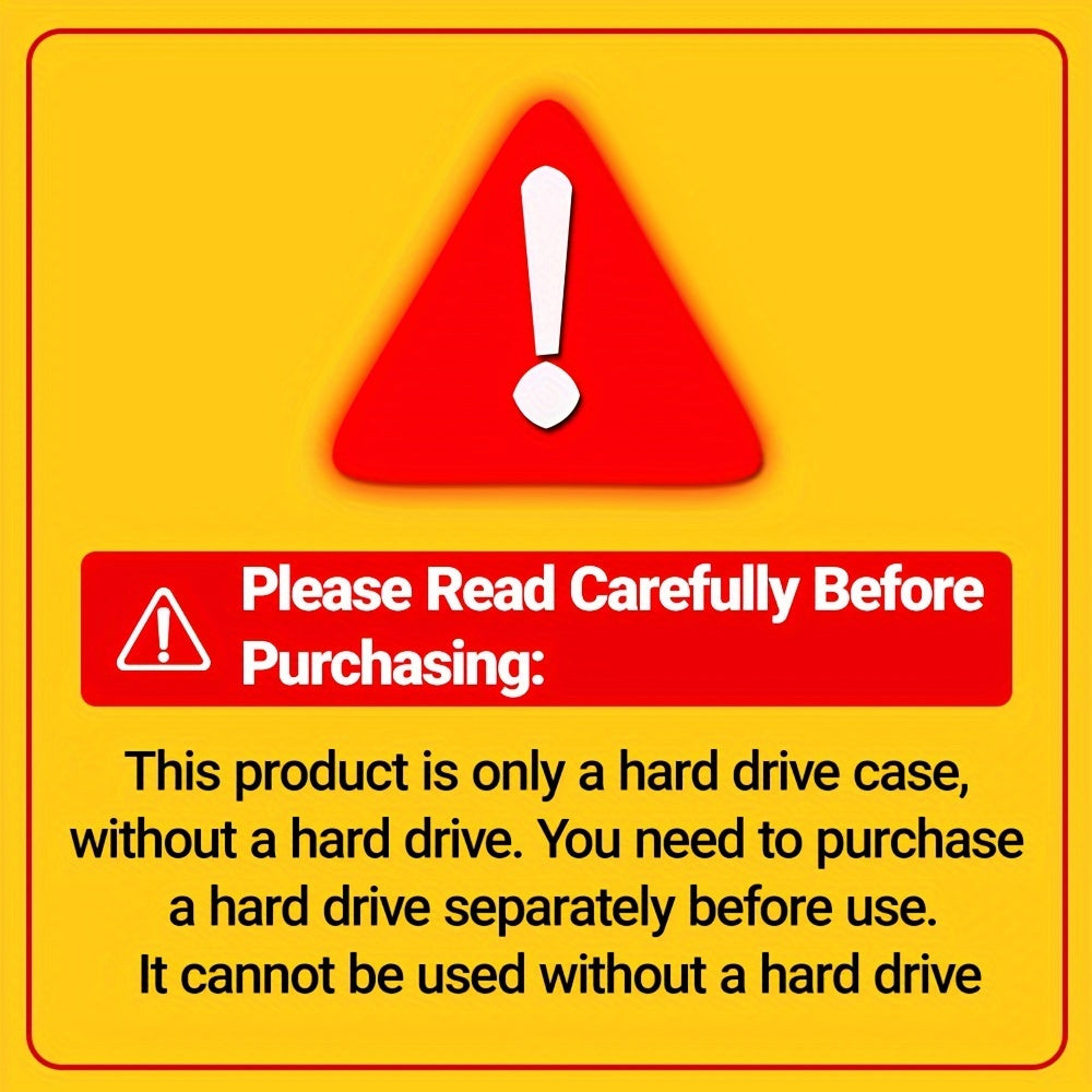 2.5 Inch SATA SSD External Enclosure USB 3.0 Black for 7-9.5mm Drives