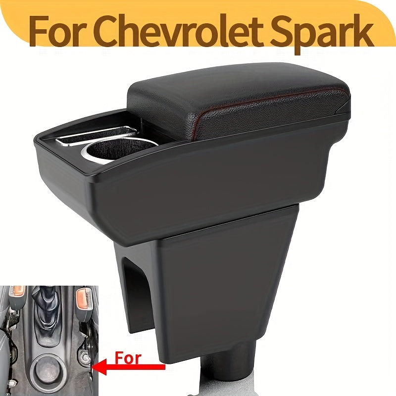 Spark Aveo T200 uchun ABS qora markaz konsoli tashkilotchisi saqlash qutisi