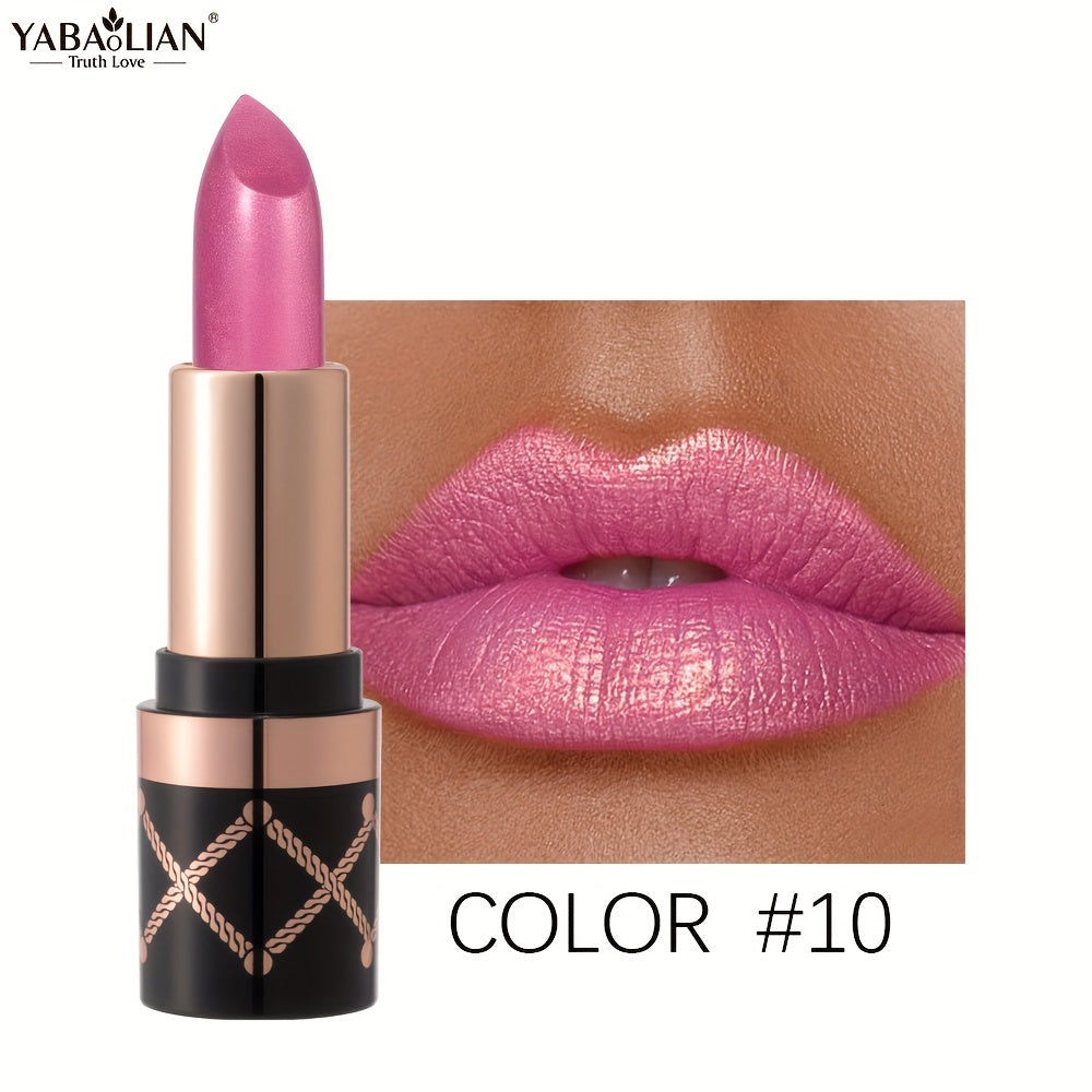 Set de labiales para mujer 12 tonos mate metálico con brillo duradero regalo