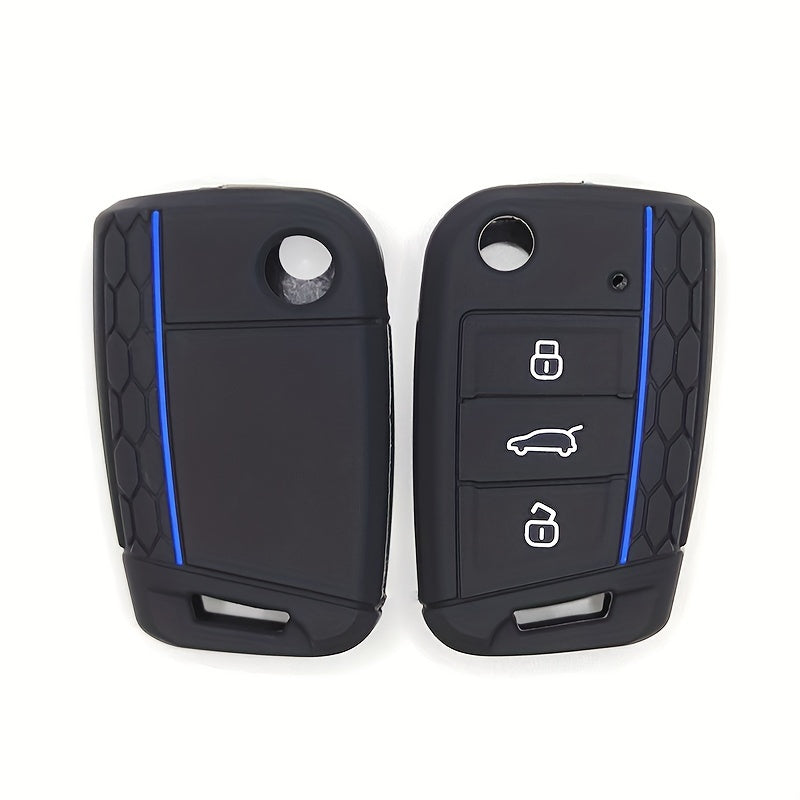 Silicone Car Key Fob Cover for Universal Remote Control Durable Protective Accessory