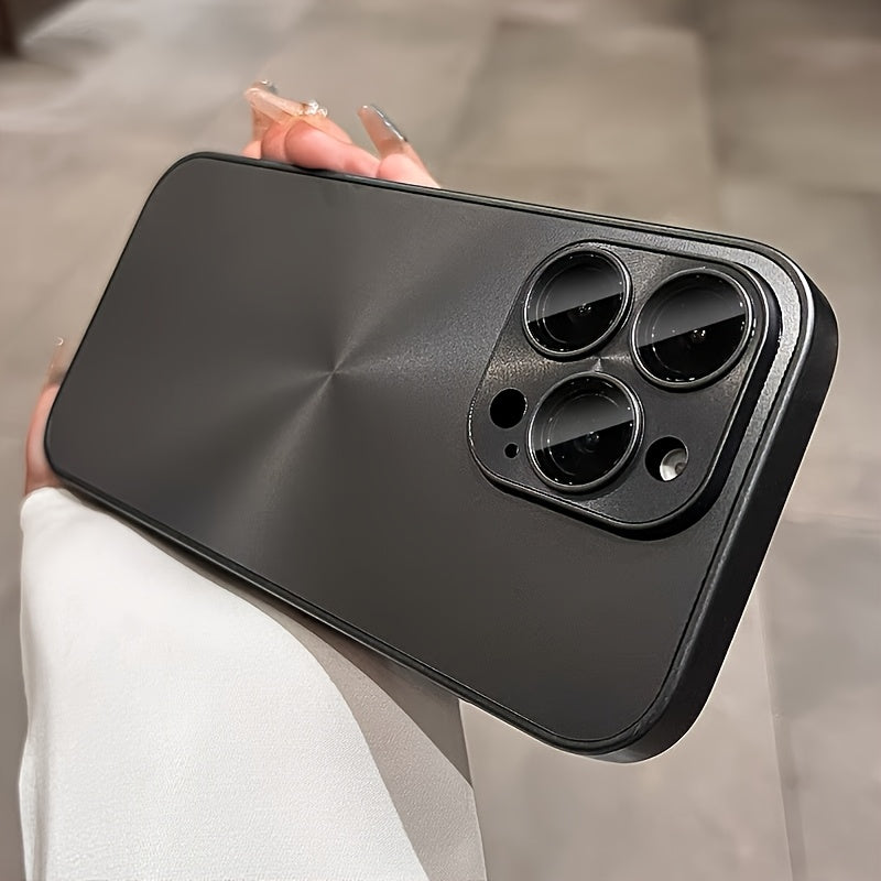 Luxury Aurora CD Pattern Phone Case for iPhone with Lens Protection Shockproof Armor