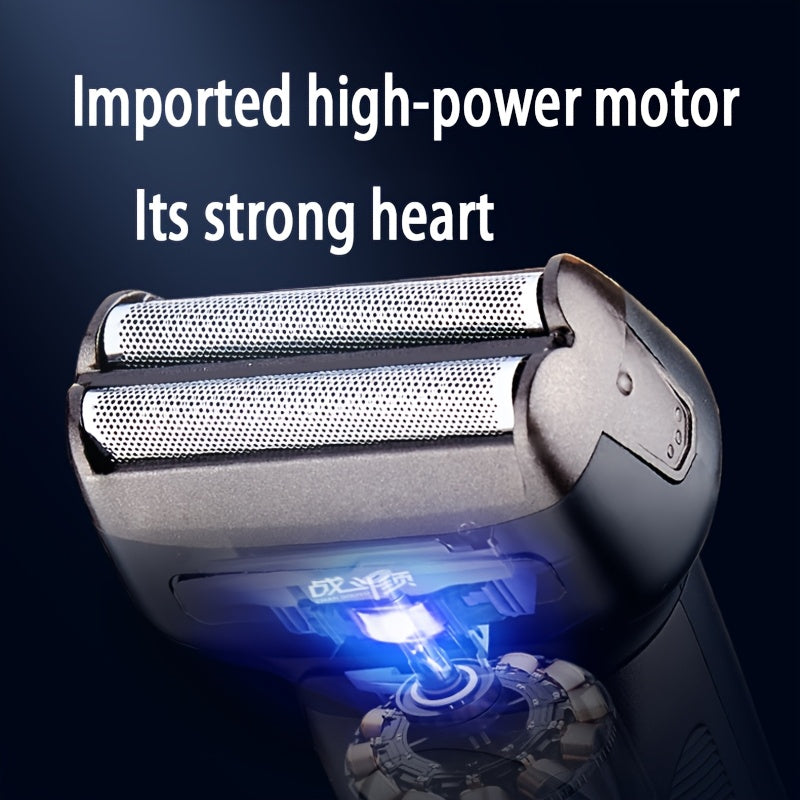 USB orqali zaryadlanadigan elektr qirqish mashinasi, burun sochlarini qirqish mashinasi va soch qirqish mashinasi birlashtirilgan parvarish to'plamida. 600mAh nikel batareyasi va gippoallergen aniqlik pichoqi mavjud. Mustahkam ABS plastikdan tayyorlangan.