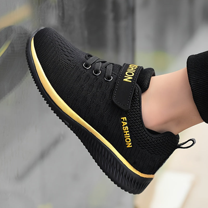 Boy's Low Top Woven Sneakers Casual Running Hiking Breathable Lightweight Non-Slip