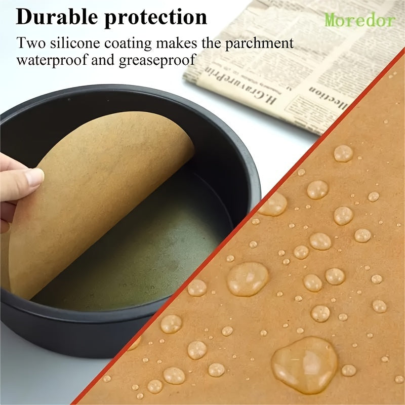 25 см Круглая антипригарная пергаментная бумага для выпечки для форм для тортов 10 дюймов, микроволновой печи, гриля, пароварки