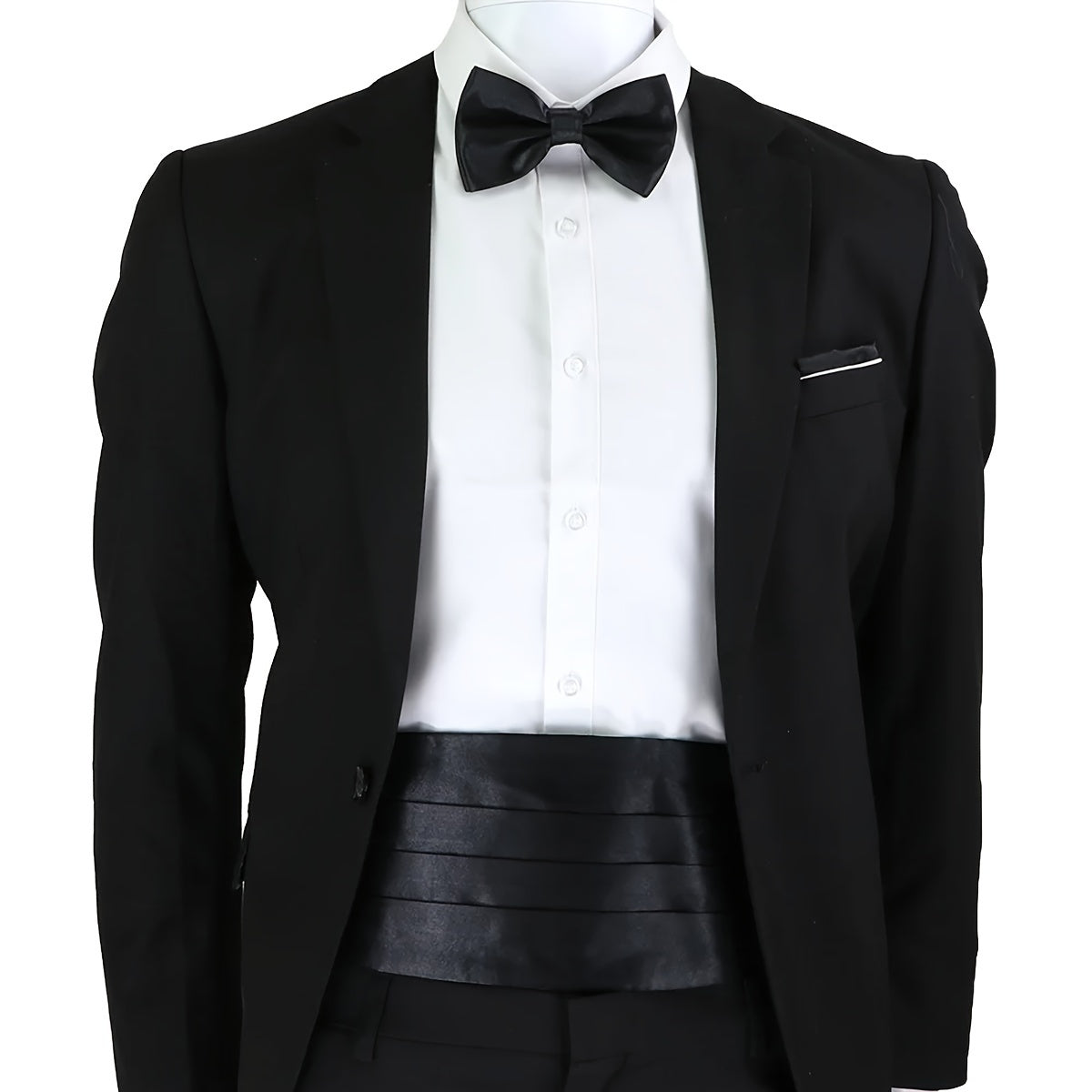 Men's Formal Wedding Attire Package Girdle Bow Tie Pocket Towel Accessories