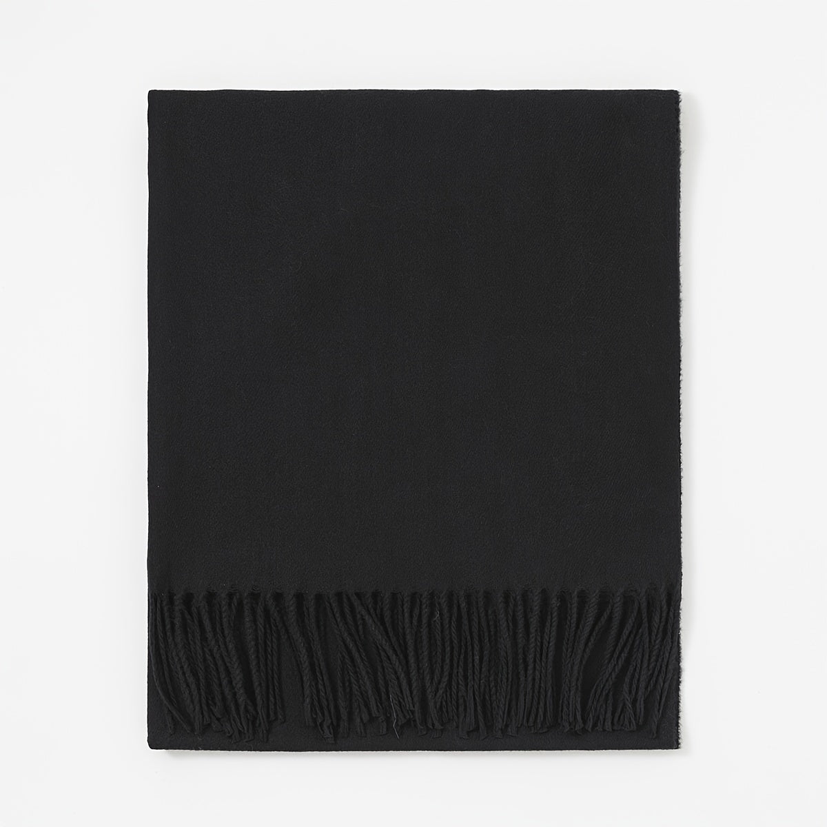 Women's Solid Color Scarf with Tassels Polyester Shawl for Casual Wear in Maroon Blue