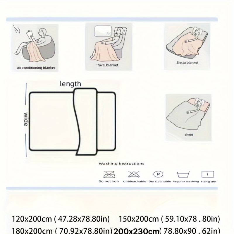 Manta de felpa coral suave y acogedora, cálida para sofá, cama, oficina y coche