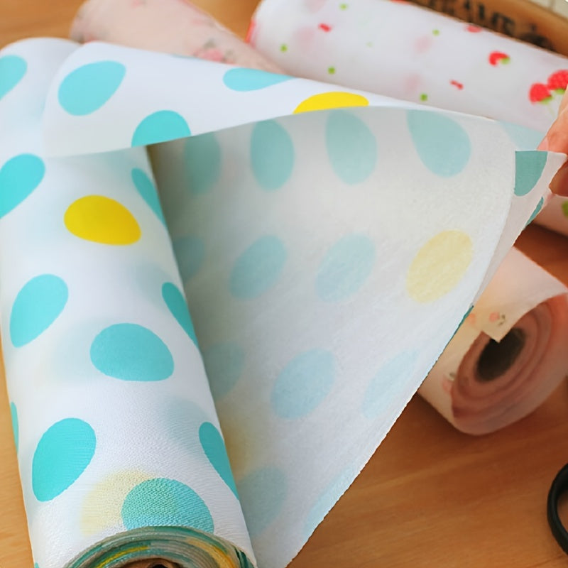 Chic bosma suv o'tkazmaydigan shkaf qoplamasi - javonlarni sirpanish, yog' va dog'lardan himoya qiladi - oshxona, hammom va yotoqxona saqlash uchun ideal