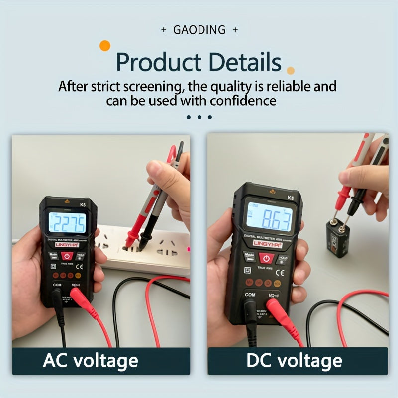 Digital Multimeter 4000V AC/DC Voltage Resistance Tester Auto Manual High Precision