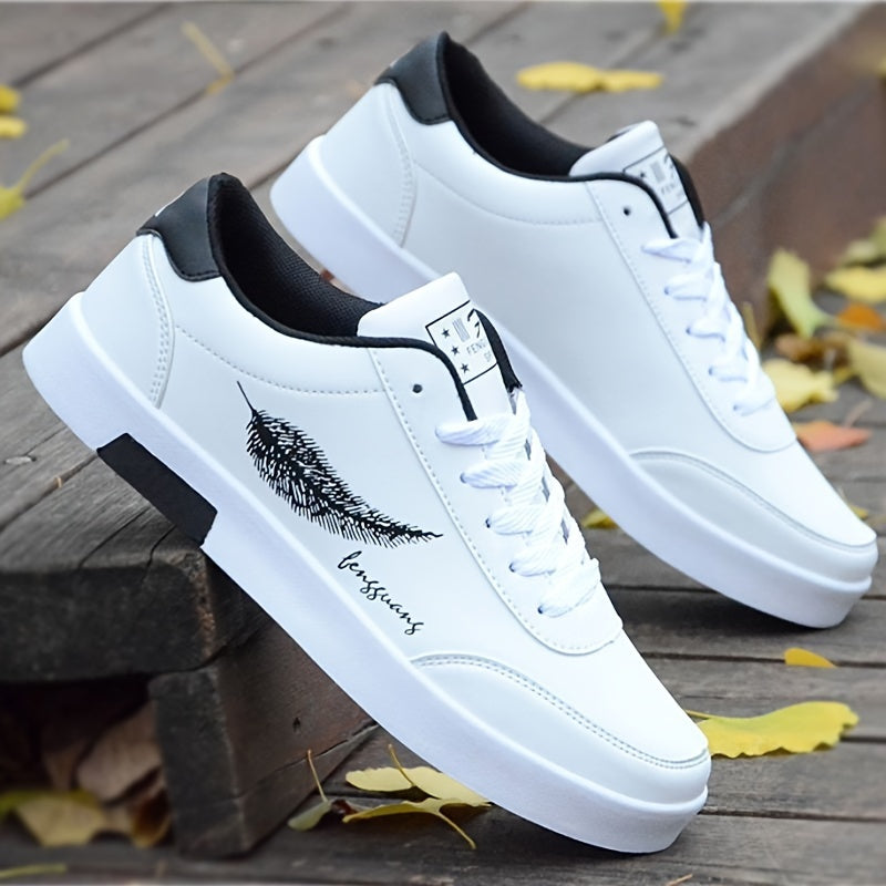 Мужские повседневные кроссовки для скейтбординга, нескользящие, шнуровка, всесезонные, комфортные