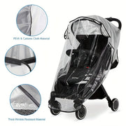 Stroller Rain Cover Waterproof Windproof Insect-Proof Winter Protection
