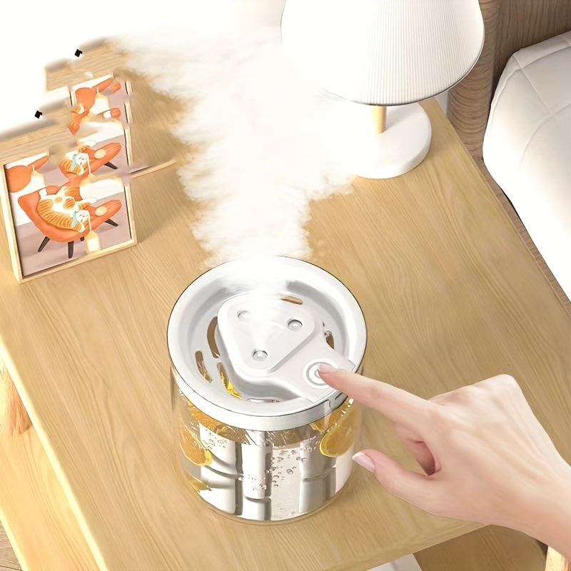 USB-Powered Humidifier with Triple Jet Technology 3-Speed Mist Warm Night Light for Home Office Dorms