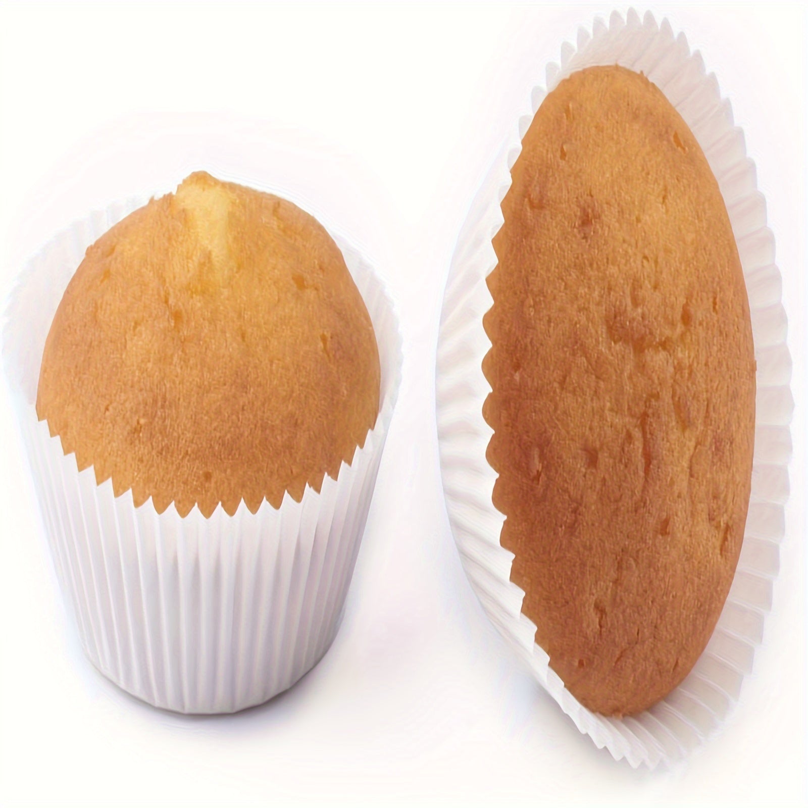 Pack of 200 White Cupcake Liners Disposable Paper Baking Cups 5x3cm