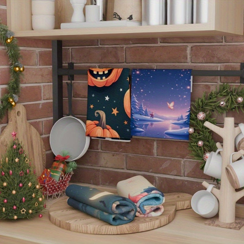 Christmas Kitchen Decorations Set of 4 Soft Material 45.72x66.04cm