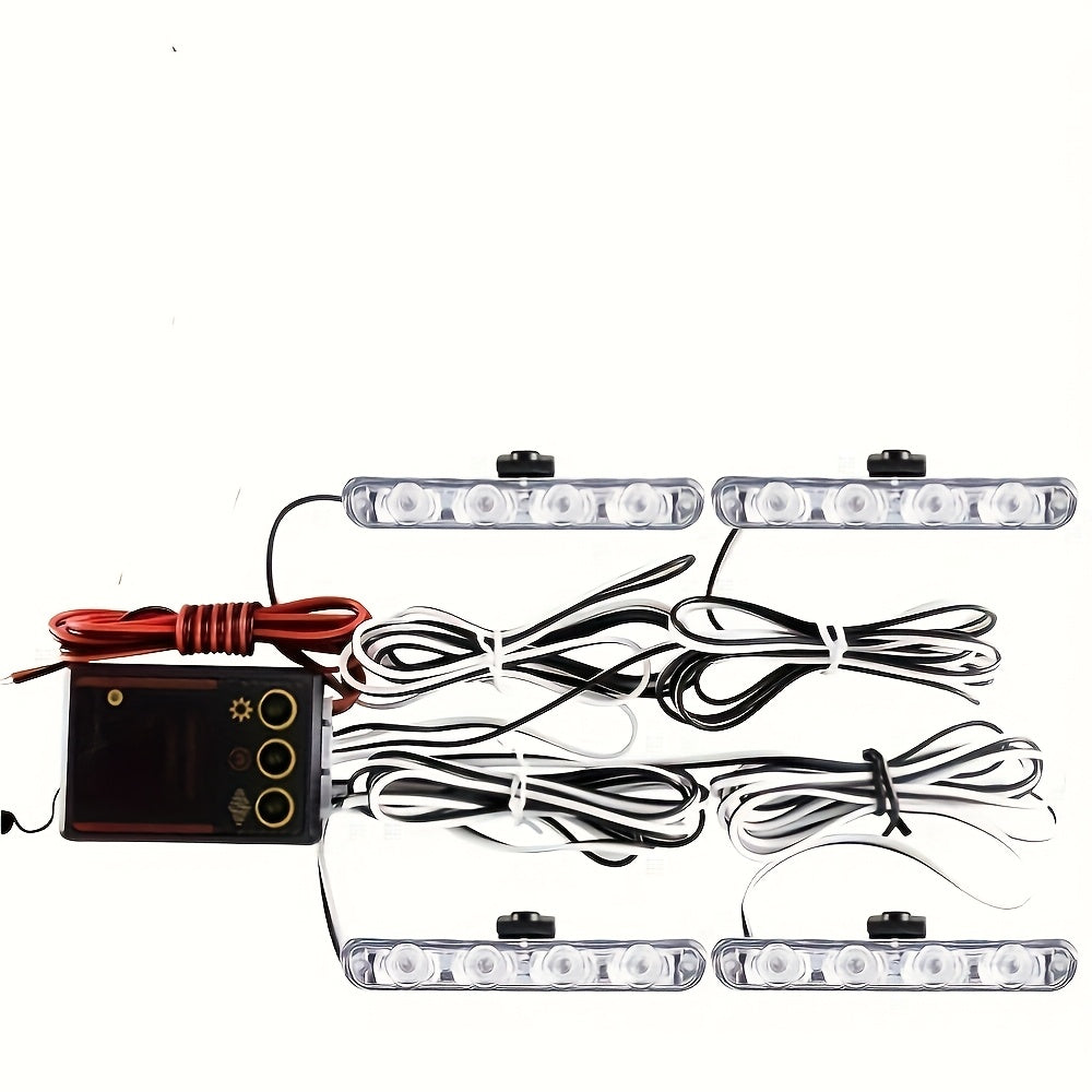 4X4 LED yuzaga o'rnatiladigan grille chiroq, yuk mashinalari uchun, yorqin oq, 36W, 12V, off-road