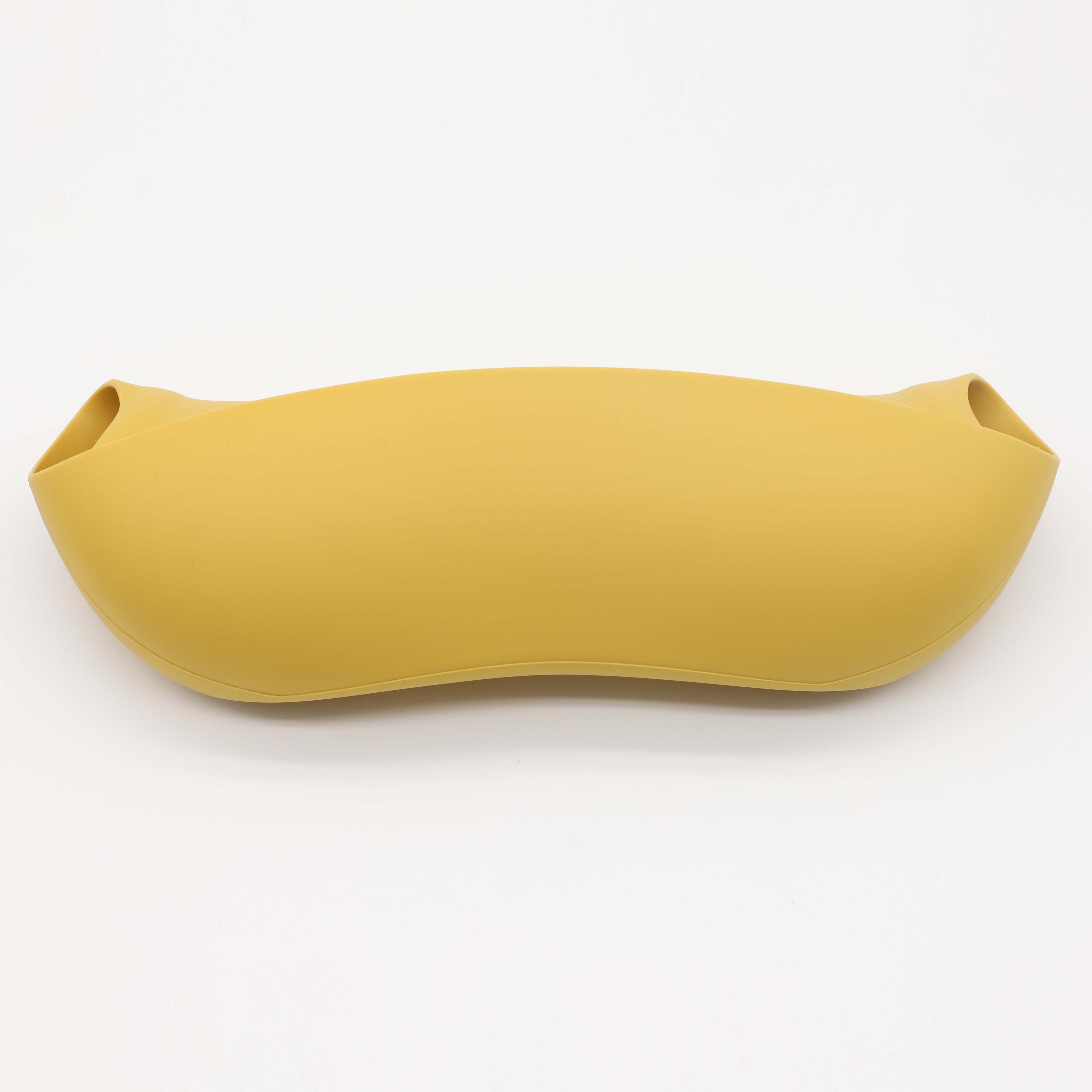 Adjustable Food Grade Silicone Feeding Bib for Babies and Toddlers with Food Catch Pocket