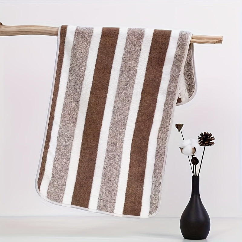 Новые полотенца для лица 2024 года с широкой каймой, впитывающие, мягкие и без ворса, набор банных полотенец.