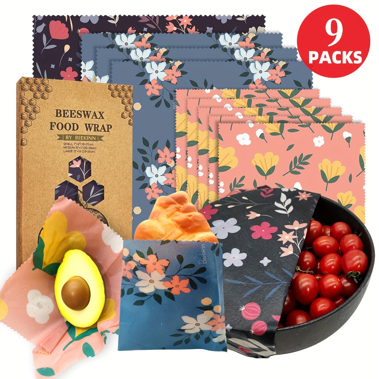 Asal mum to'quv qoplami 9 ta qayta ishlatiladigan ekologik toza kvadrat oshxona qoplami