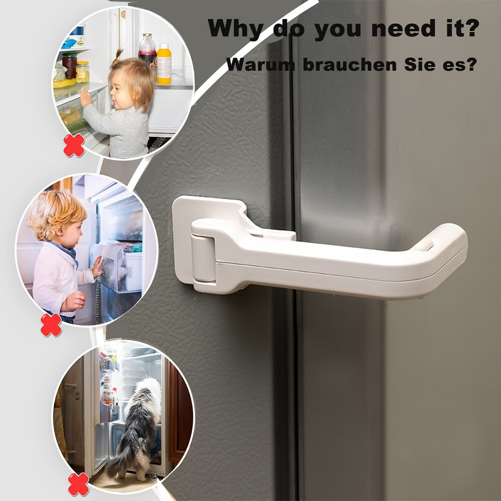 Refrigerator Lock for Single Door Home Safety Easy Installation Without Tools