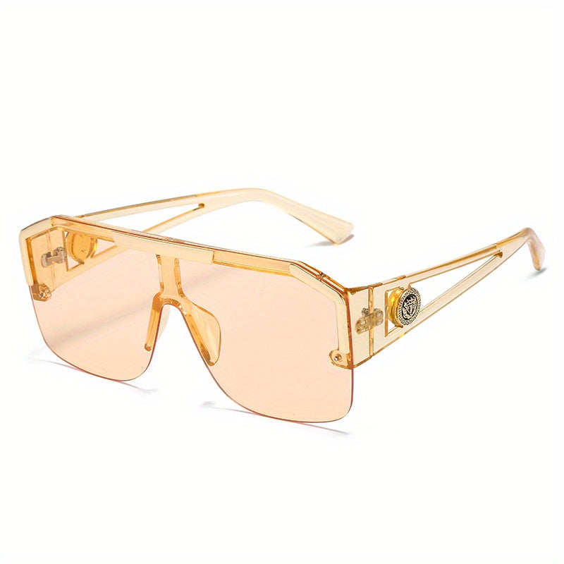 Men's Oversized Square Glasses Large Frame Casual Fashion Accessories