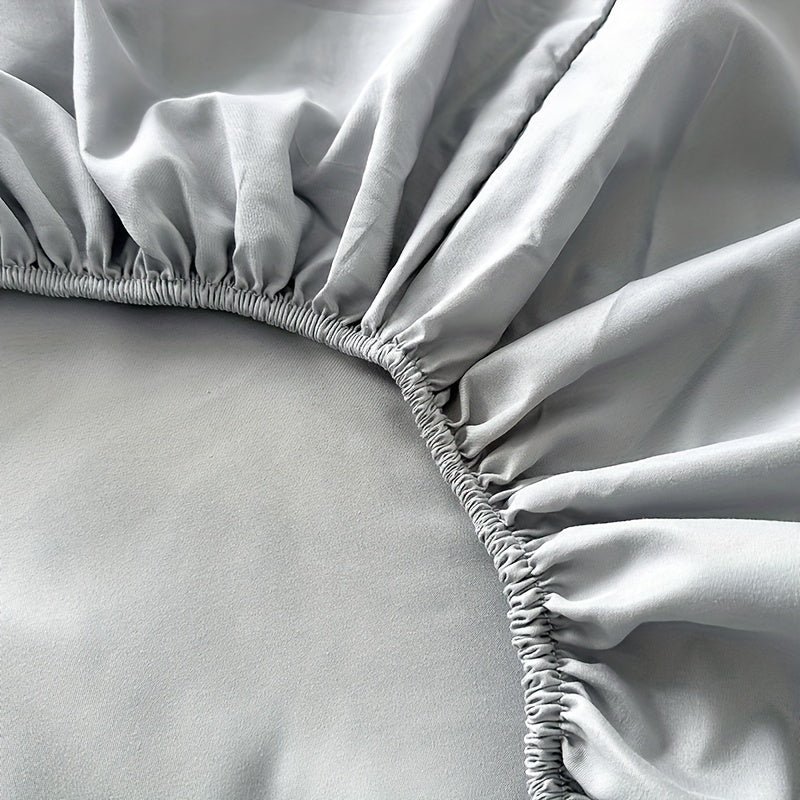 Solid Color Fitted Sheet for Simmons Mattresses Brushed Finish Anti-Slip Dustproof