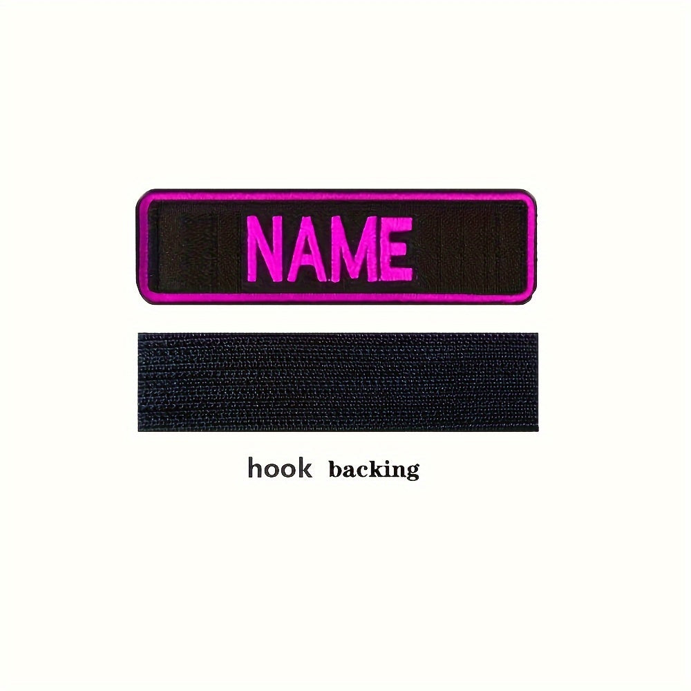 Personalized Embroidered Name Patch for Clothing and Accessories