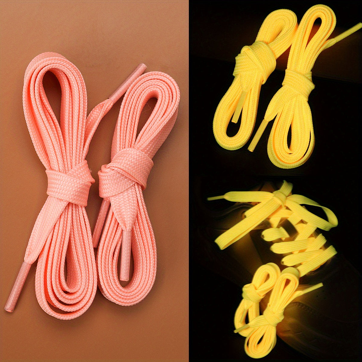 Reflective Luminous Shoelaces for Sneakers and Sports Shoes Running Accessories