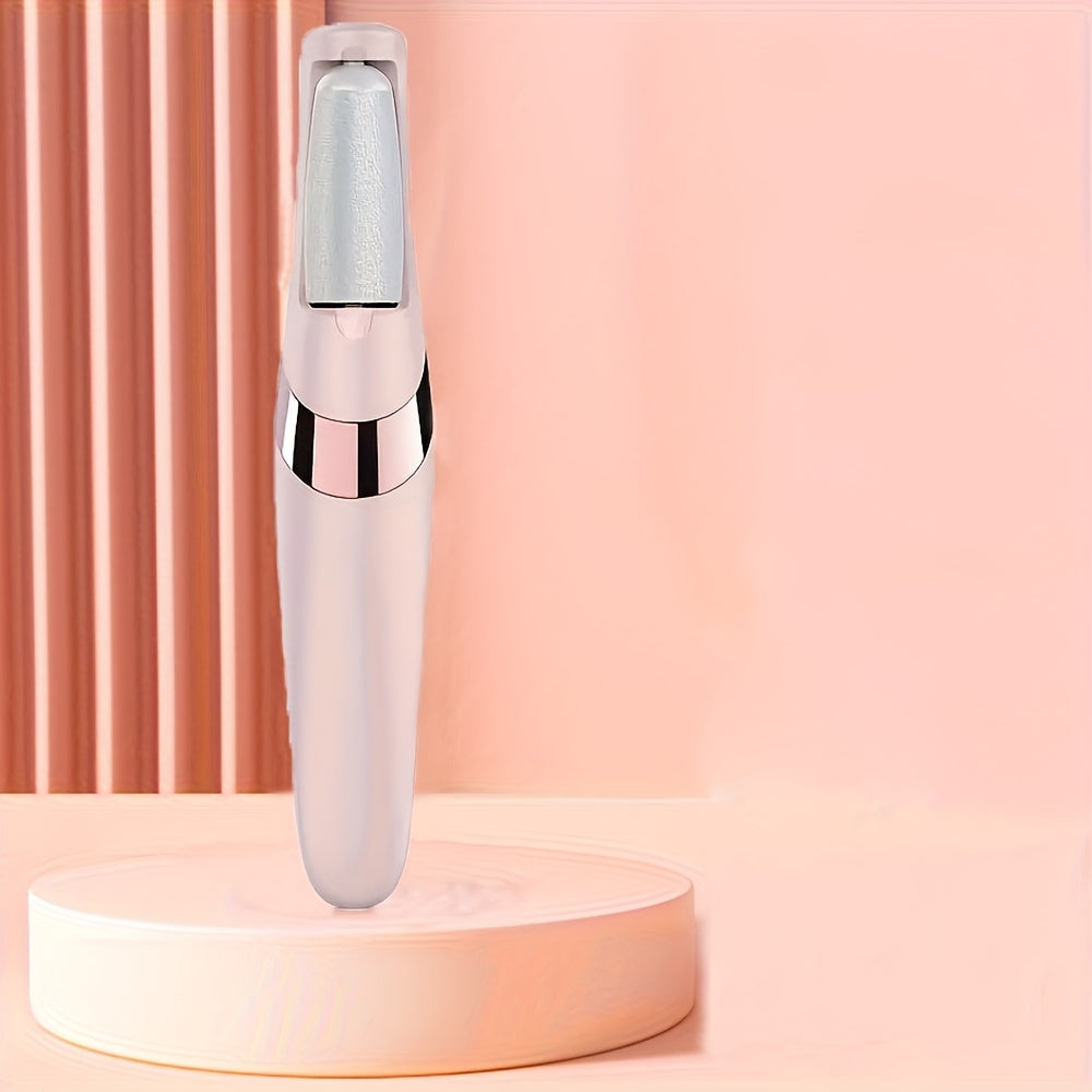 USB zaryadlash bilan pushti va oq rangdagi qayta zaryadlanuvchi elektr oyoq skraberi, hid chiqarmaydigan kallus olib tashlovchi va harakatda gigiena saqlash uchun portativ dizayn.