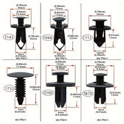 190 Pieces Car Retainer Clips Kit Durable ABS Plastic Fasteners for Trim Panels Bumpers