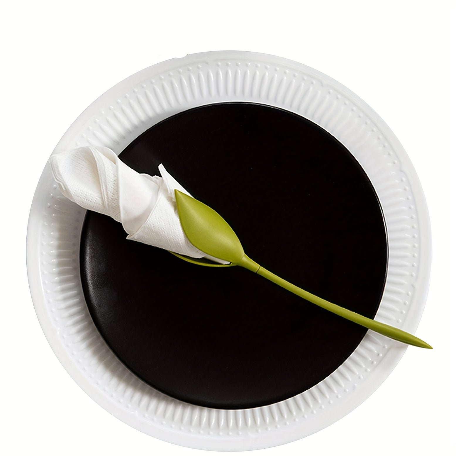 5 Pack Rose Flower Napkin Holders for Elegant Table Decor Dining and Events