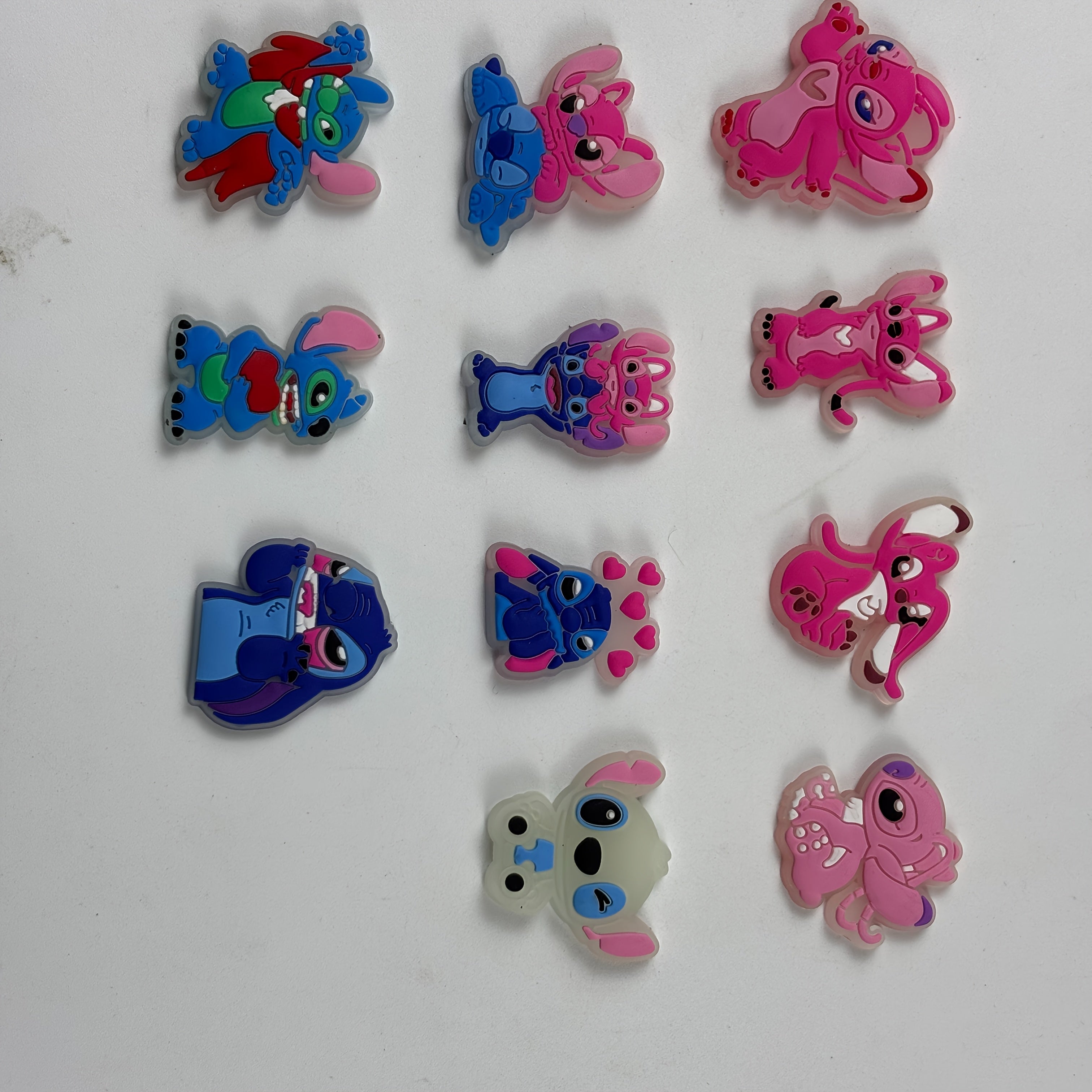 Kids Glow-in-the-Dark Detachable Shoe Charms - Disney Stitch Accessories