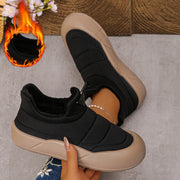 Women's Winter Shoes Fleece Lined Non-Slip Durable Waterproof Black/Brown