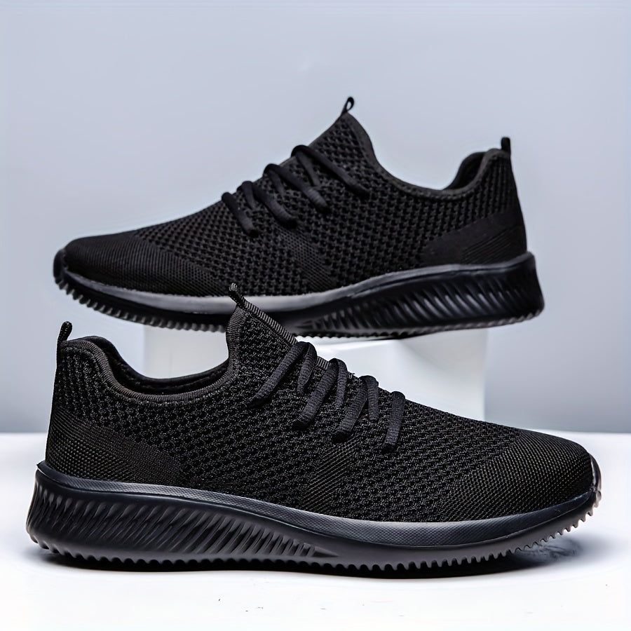Plus Size Breathable Running Shoes for Men Non-Slip Soft Sole Casual Sneakers