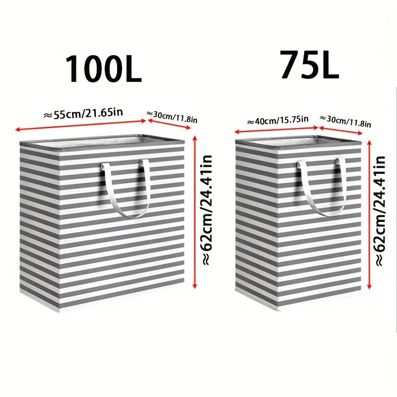 Большая корзина для грязного белья из хлопка и льна, идеально подходит для хранения грязной одежды, игрушек или белья. Эта складная корзина идеально подходит для организации в ванной или комнате и станет отличным подарком на Рождество или Хэллоуин.