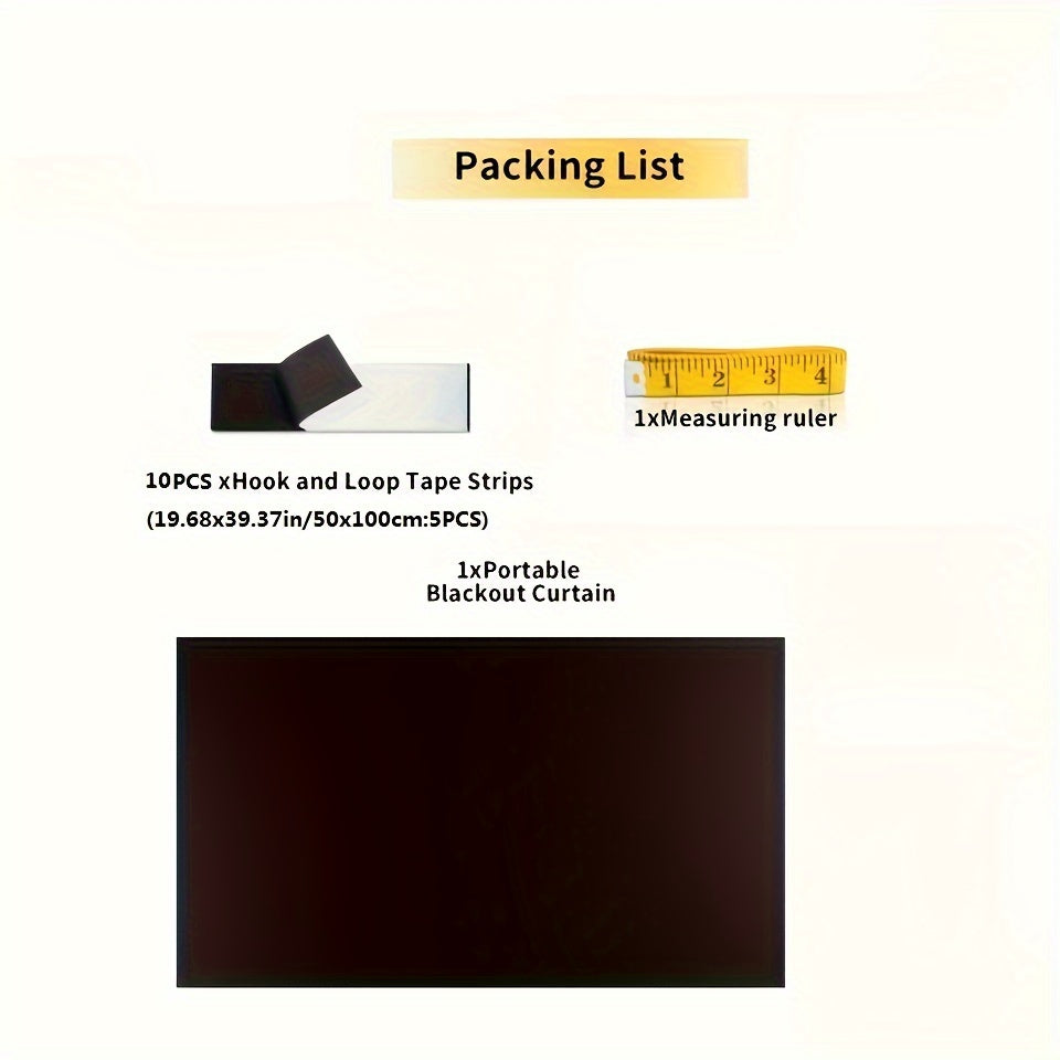 Blackout Blinds for Living Room Cordless Polyester Thermal Insulated Self-Adhesive Shades