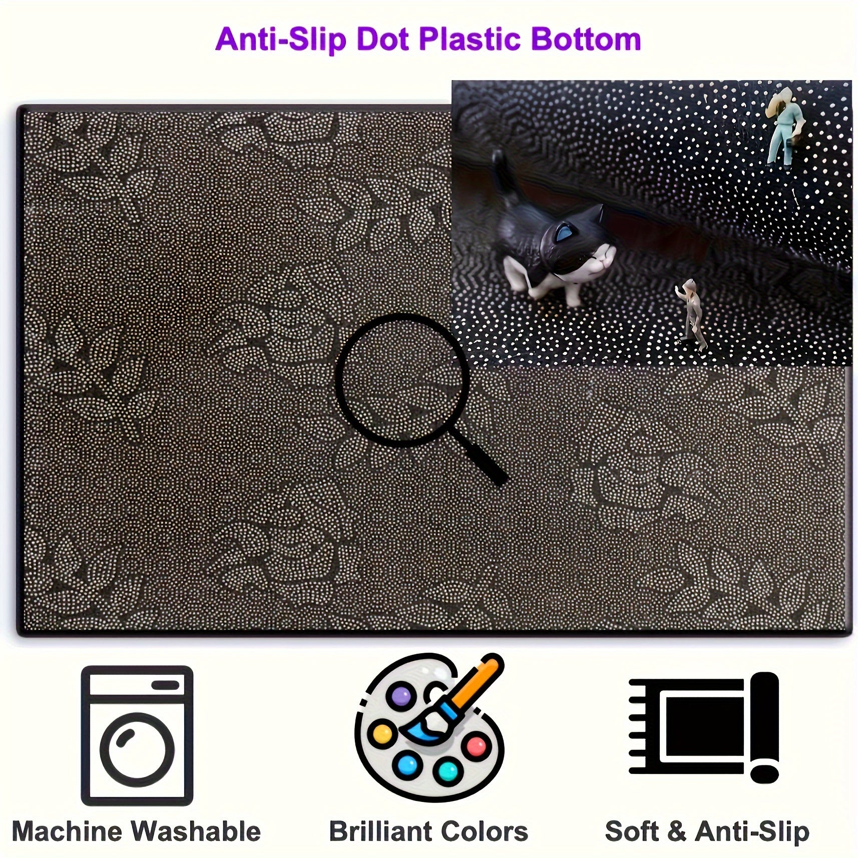 Античный геометрический каменный коврик, нескользящий ковер для зоны, для гостиной, спальни, кухни