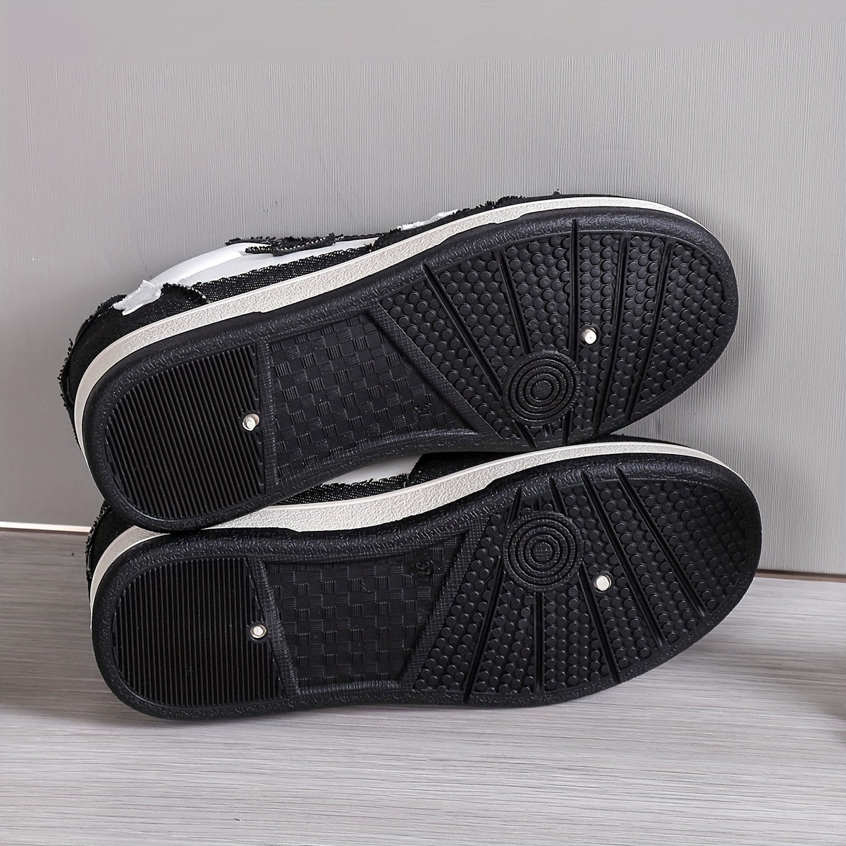 Women's Casual Sneakers Colorblock Lace-Up Platform Sole Star Decorations